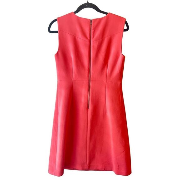Diane Von Furstenburg Carrie Dress in coral pink sz 6 Barbiecore formal party cl - Picture 4 of 9